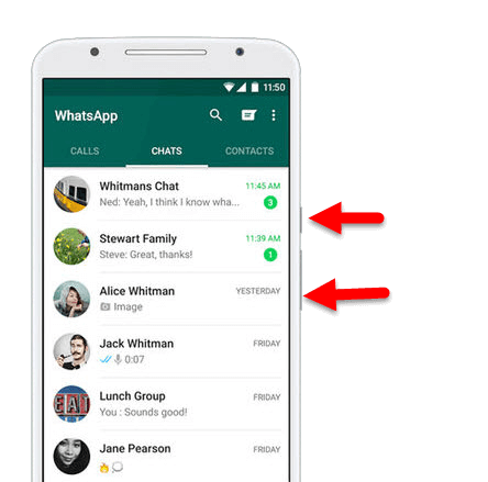 screenshot whatsapp android phone app mobile iphone screenshots platforms versions usher newer same